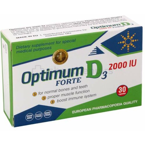 Optimum D3 forte 30 kapsula Cene