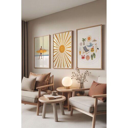 WALLXPERT Č-300832 - 3040 multicolor dekorativni set slika (3 komada) Cene