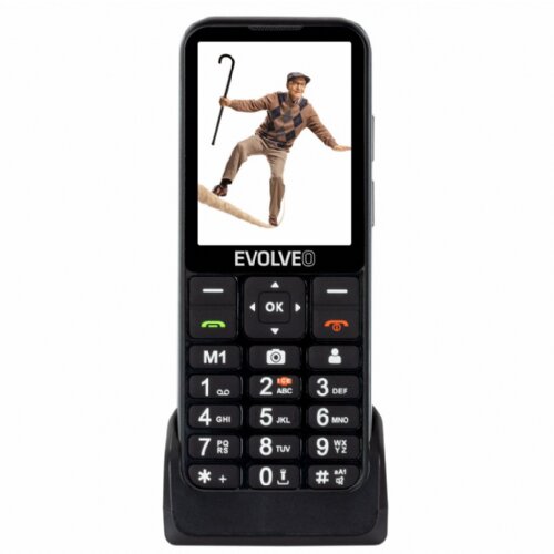 Usams EVOLVEO Easyphone LT EP-880 telefon za starej&amp;scaron;e na tipke 4G črn Slike