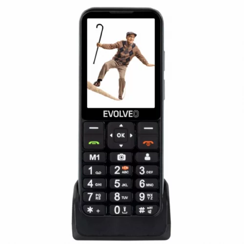 Usams EVOLVEO Easyphone LT EP-880 telefon za starejše na tipke 4G črn