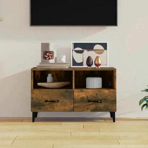 TV omarica dimljeni hrast 80x36x50 cm inženirski les, (20731117)