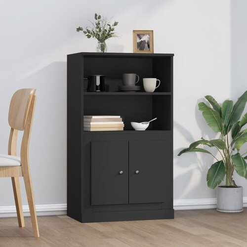  Visoka komoda crna 60x35,5x103,5 cm konstruiranog drva Cene