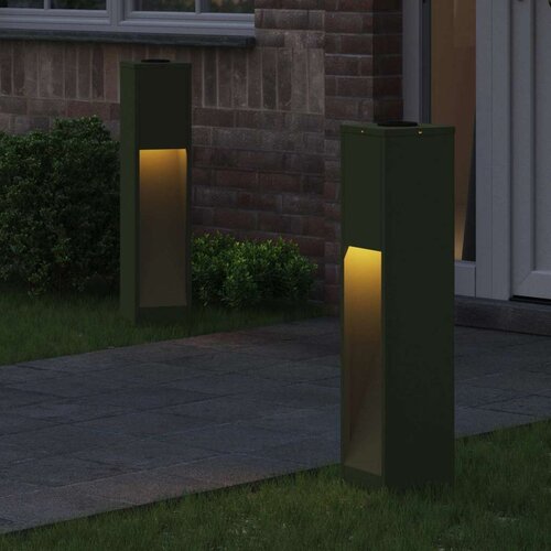 Solarna LED svjetiljka za stazu 2 pcs Maslinasto zelena Slike