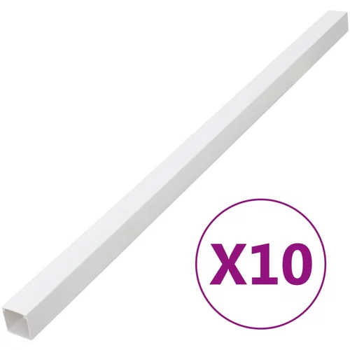 vidaXL Kabelska cev 60x60 mm 10 m PVC
