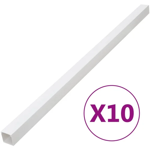 vidaXL Kanalice za kabele 60 x 60 mm 10 m PVC