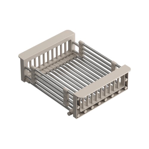 Quadron ocjedna ko&amp;scaron;ara BASKET boja steel/beige handles, 305-440x225x92 Slike