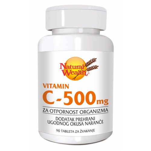 Natural Wealth vitamin c 500 mg, 90 tableta za žvakanje - imunitetska podrška Slike
