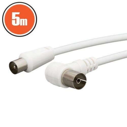 Delight antenski kabel 5m 90° beli Cene