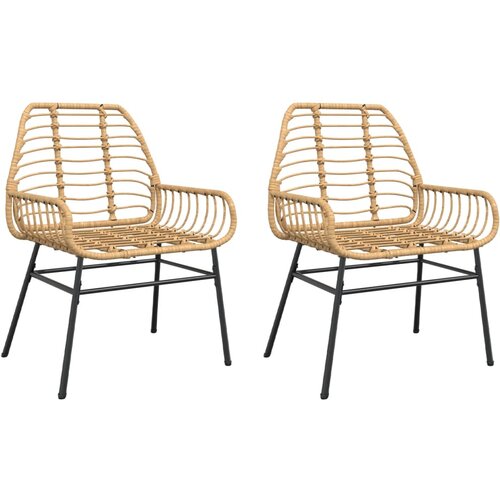 Maison Chic Vrtni Stoli - Stol za vrt 2 kosa rjav poli ratan JS517, (21877242) Cene