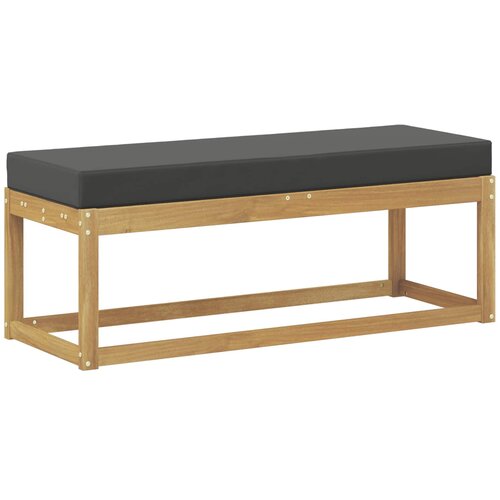 VidaXL Zunanji stolček klop Bela 115 x 43 x 45 cm Masiven les akacije, (5000270901) Slike