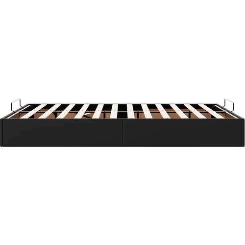 VidaXL otomanski okvir kreveta bez madraca crni 140x200cm umjetne kože Slike