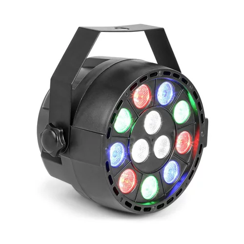 Beamz Stran, UV par reflektor, 15 W, 12 x UV LED, DMX način in samostojno delovanje, LED zaslon, črn