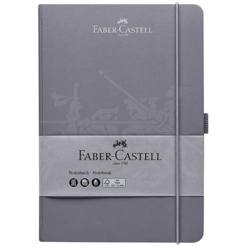 Faber-Castell Beležnica A5, mali karo, siv Slike
