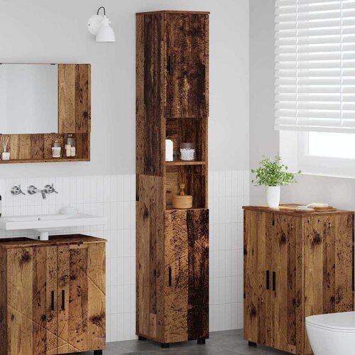 vidaXL Visoki ormarić za kupaonicu Staro drvo 30 x 35 x 192 cm Cijene