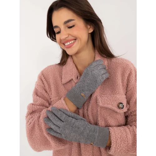 Fashion Hunters Grey women's smartphone gloves