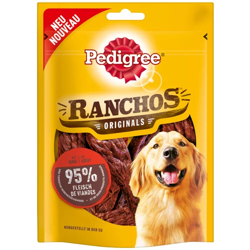Pedigree Ranchos Originals prigrizki za pse - Varčno pakiranje: govedina 7 x 70 g
