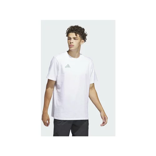Adidas Majica Worldwide Hoops City Basketball Graphic T-Shirt IC1872 Bela Loose Fit