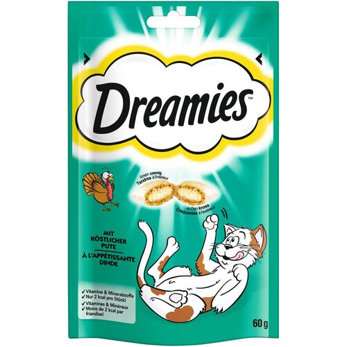 Dreamies mačji prigrizek - Varčno pakiranje: s puranom (6 x 60 g) Cene