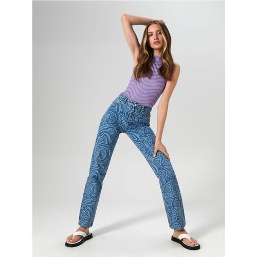 Sinsay ženski crop top s uzorkom 9003J-45X Slike