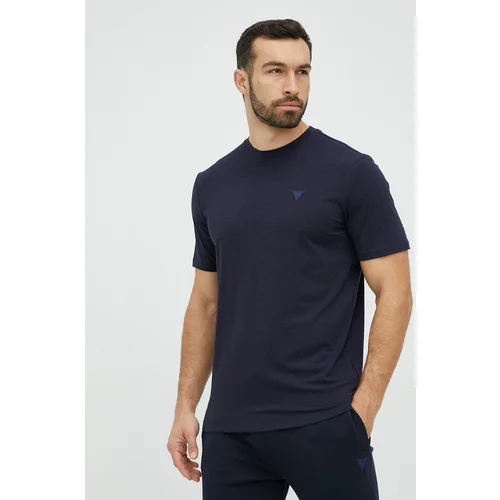 Guess Majica kratkih rukava za muškarce, boja: tamno plava, jednobojni model