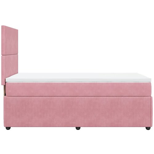 Box spring krevet s madracem ružičasti 100x200 cm bar&amp;scaron;unasti Slike