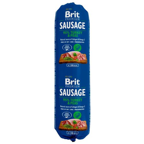 Brit Premium Brit Sausage 12 x 800 g - Puran in grah Cene