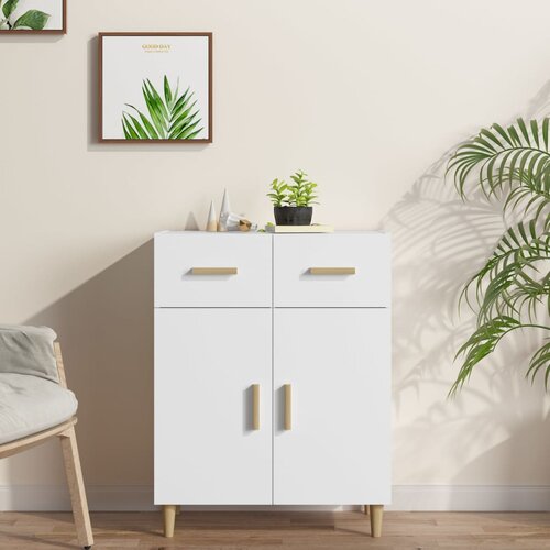 VidaXL komoda bijela 69,5x34x89 cm od konstruiranog drva Slike