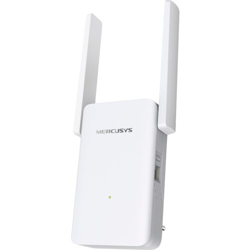 Mercusys ME70X AX1800 Wi-Fi Range Extender, 574 Mbps at 2.4 GHz + 1201 Mbps at 5 GHz, 2&amp;times; Fixed External Antennas, 1 &amp;times; Gigabit Port, Wall Plugged, 1024 QAM, OFDMA, APP, Range Extender Slike