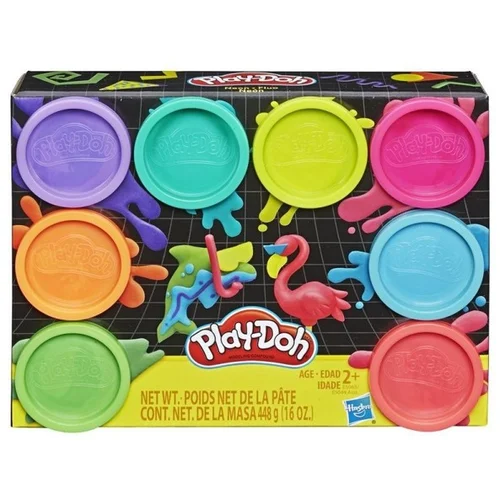 PLAY-DOH Set 8 barv plastelina - Čarobnost neonskih barv