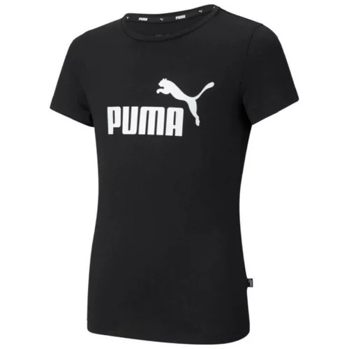 Puma Majice s kratkimi rokavi Ess Logo Tee Črna