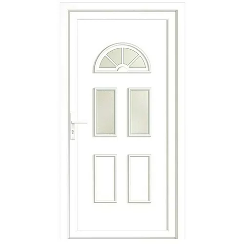 RORO PVC ulazna vrata BAZ 1560 (D x Š x V: 70 x 1.000 x 2.100 mm, DIN lijevo, Bijele boje)
