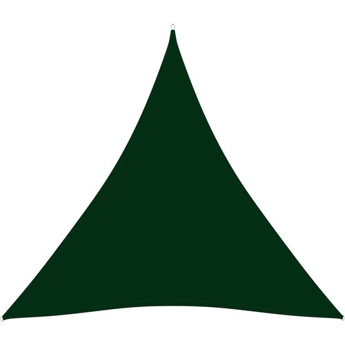 VidaXL Senčno jadro oksford blago trikotno 3,6x3,6x3,6 m temno zeleno Slike
