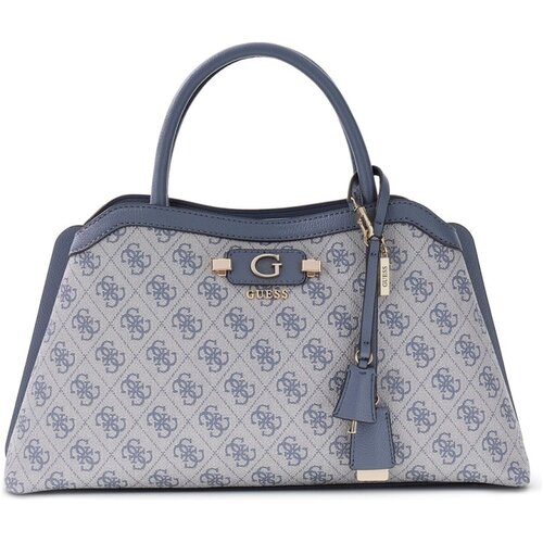 Guess Ročne torbice Lindsey Girlfriend Satchel Modra Slike