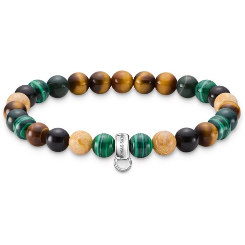 Thomas sabo Zapestnica rjava / zelena / črna / srebrna Slike