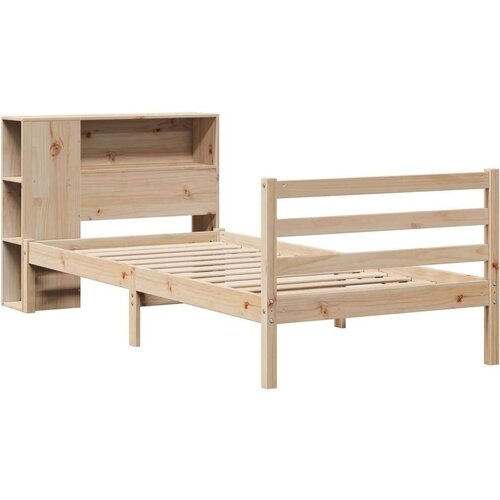 vidaXL Krevet s regalom za knjige bez madraca 100 x 200 cm od borovine Cene