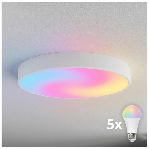  Brilagi - LED RGBW prigu&scaron;iva plafonska svetiljka CLARE 5xE27/9W/230V Wi-Fi bela Cene