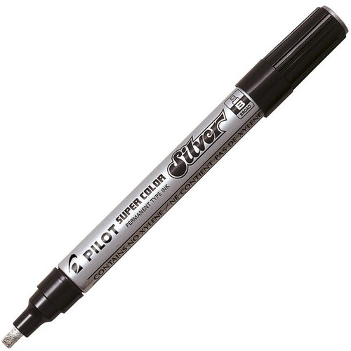 Marker permanentni 2-4mm klinasti vrh super color pilot sc-s-b srebrni Cene