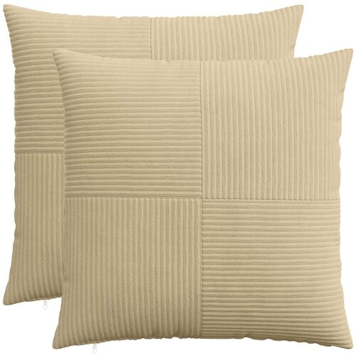  Presvlaka za jastuk 2 pcs ALMELO Siva zelena 55 x 55 cm Kord Cene