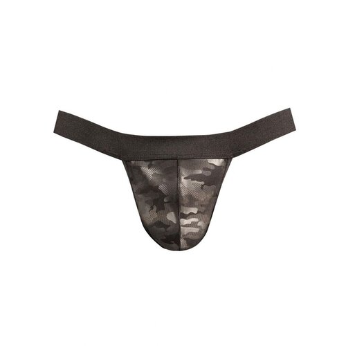  Mu&amp;scaron;ke sexy gaće Electro Jock Strap, Sivo-crne Slike