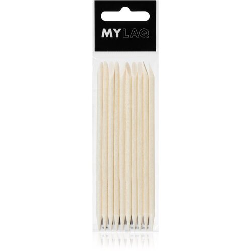 MYLAQ Wooden Sticks leseni potiskač obnohtne kožice 10 kos Cene