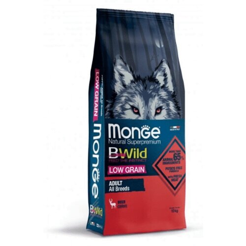 BWild monge low grain dog all breeds adult deer - 2.5 kg Cene