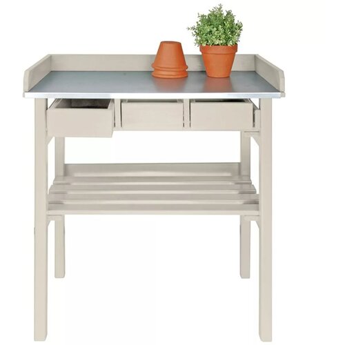 Esschert Design bela vrtna delovna miza CF29W Cene