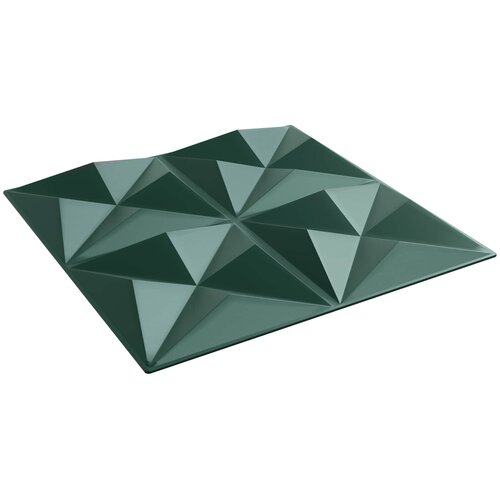  Zidne panele 48 pcs Origami zelena 50 x 50 cm XPS pjena Cene
