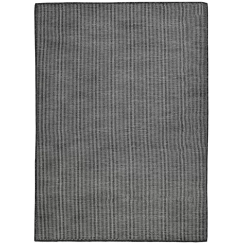  Zunanja preproga ploščato tkanje 200x280 cm siva