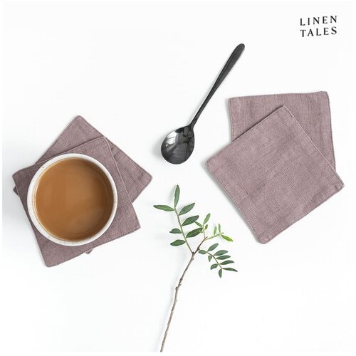 Linen Tales Ružičasti platneni podmetači u setu od 4 kom - Slike