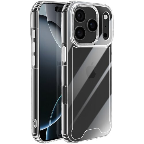 AVIZAR Ovitek za iPhone 17 Pro Max s silikonskim robom in ojačanimi vogali, Prozorno, (5000189863) Cene