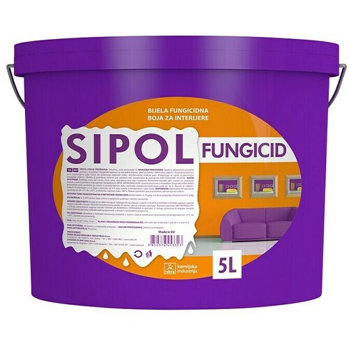  Unutarnja disperzijska boja Sipol Fungicid (Bijela, 5 l) Cene