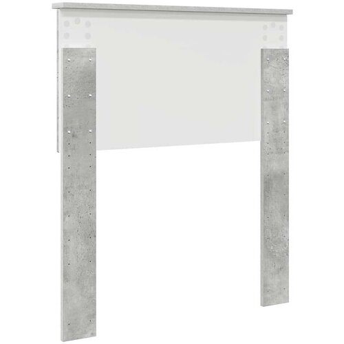  Uzglavlje s uzglavljem Betonski sivi 75 cm Konstruirano drvo Slike