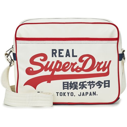Superdry RETRO ALUMNI MESSENGER BAG Bijela Cijene