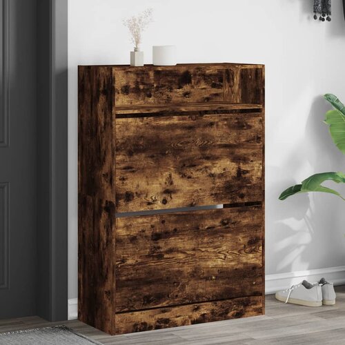 vidaXL Ormarić za cipele s 2 ladice boja hrasta 80 x 34 x 116 cm Cijene